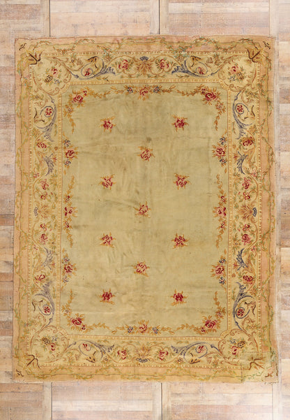 9 x 13 Antique French Savonnerie Rug 71778