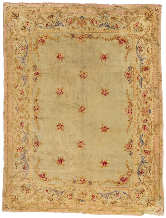 9 x 13 Antique French Savonnerie Rug 71778