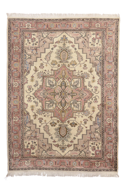 8 x 11 - Beige Vintage Turkish Sivas Rug - 71909