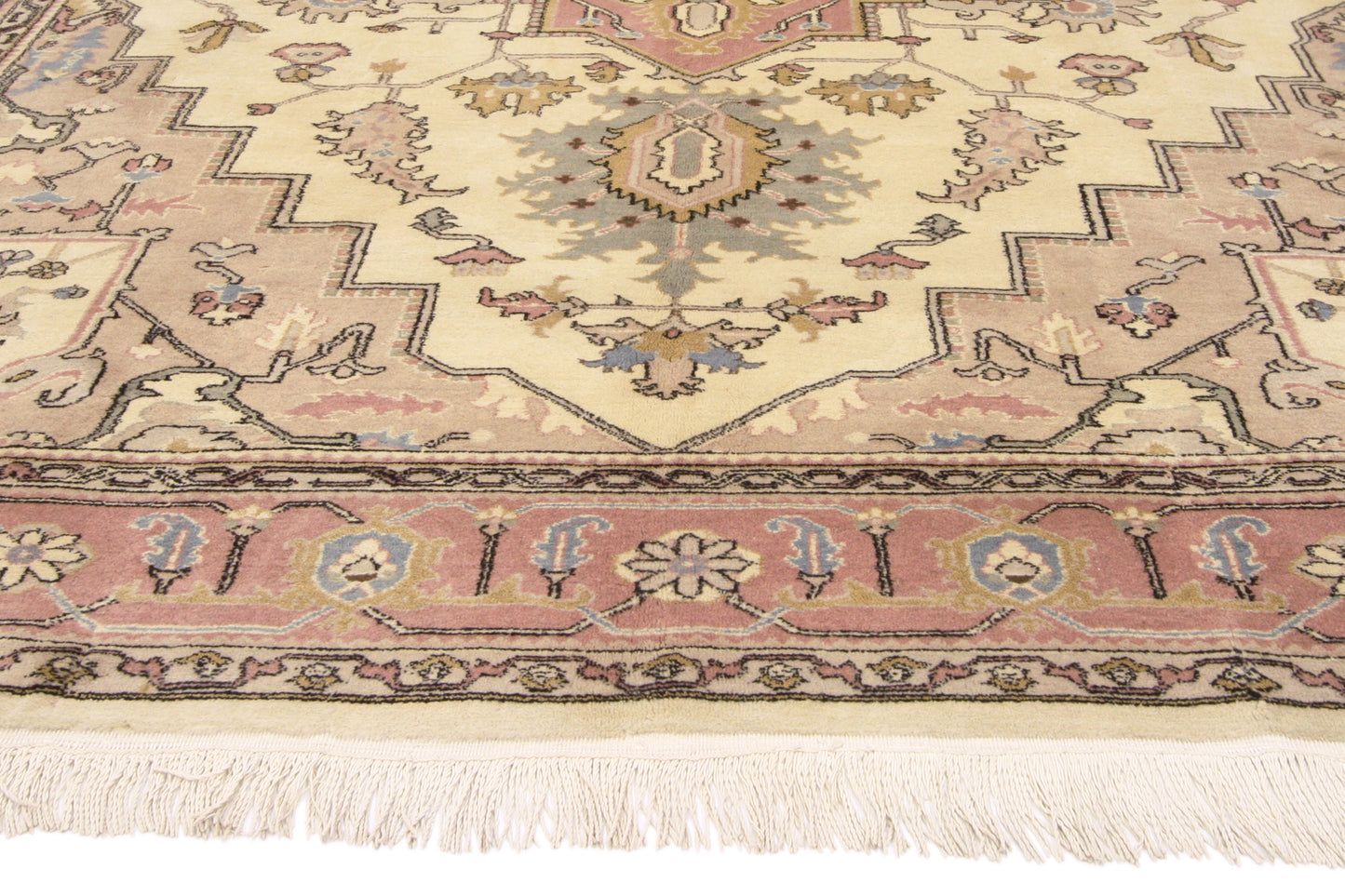 8 x 11 - Beige Vintage Turkish Sivas Rug - 71909