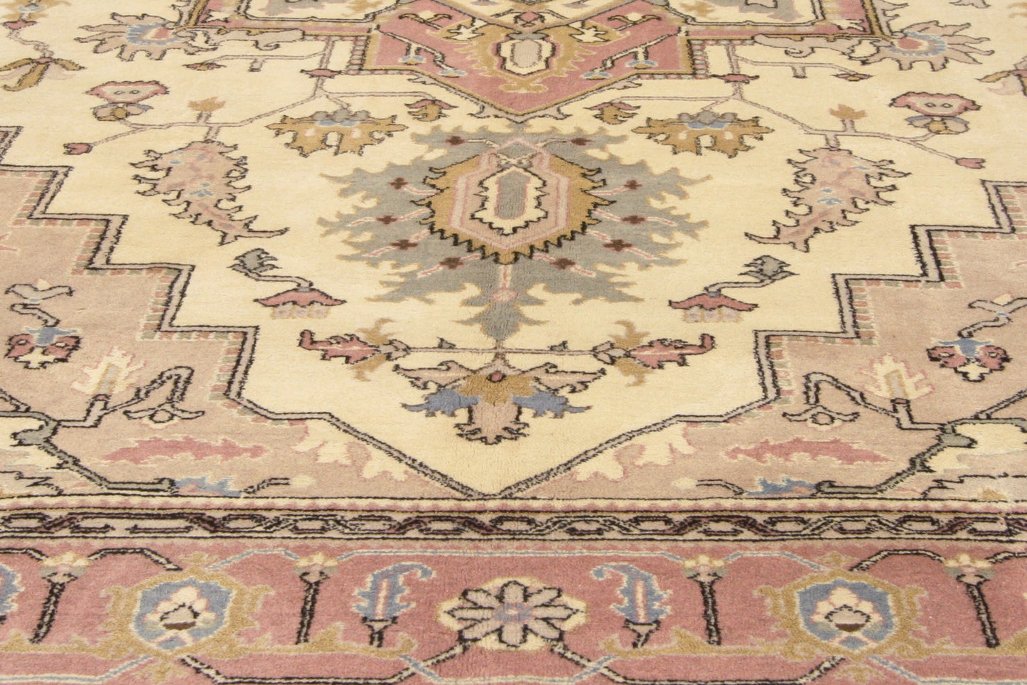 8 x 11 - Beige Vintage Turkish Sivas Rug - 71909
