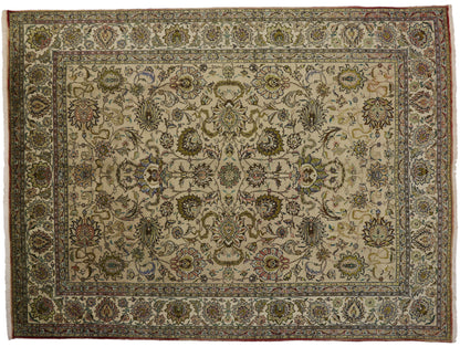 10 x 13 Vintage Persian Tabriz Rug 71929