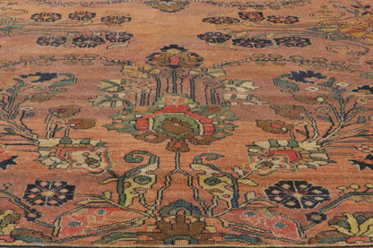 13 x 23 - Rust Antique Persian Mahal Rug - 72045