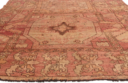 6 x 13 - Rust Vintage Turkish Oushak Rug - 72623