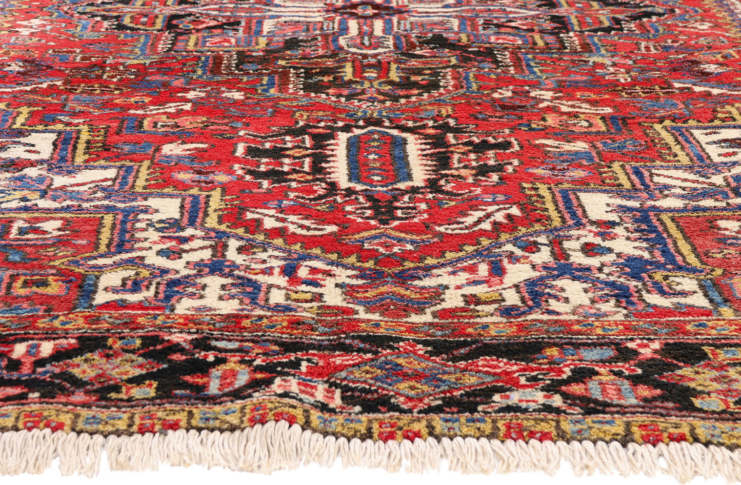 7 x 10 - Red Antique Persian Heriz Rug - 72713
