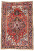 7 x 10 - Red Antique Persian Heriz Rug - 72713