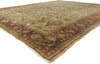 10 x 13 - Brown Antique Persian Lilihan Rug - 72824