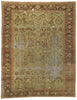 10 x 13 - Brown Antique Persian Lilihan Rug - 72824