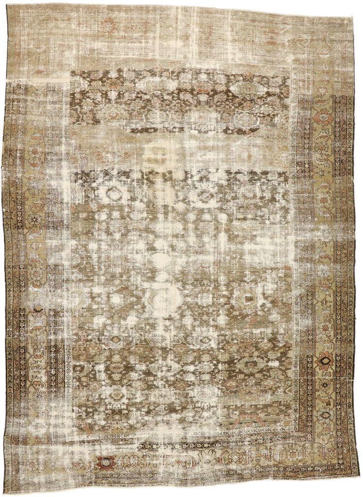 11 x 15 - Brown Antique Persian Sultanabad Rug - 73021