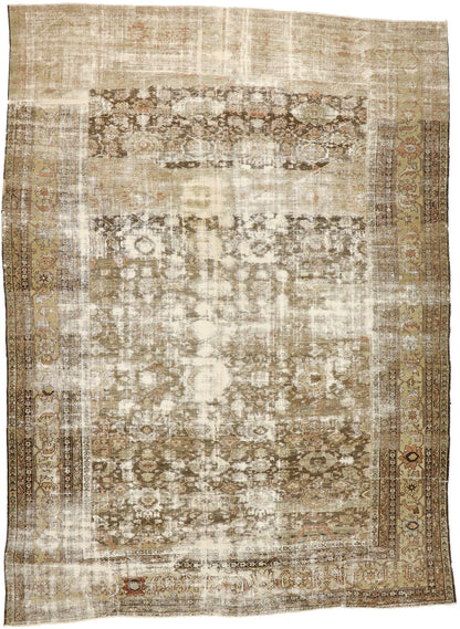 11 x 15 - Brown Antique Persian Sultanabad Rug - 73021