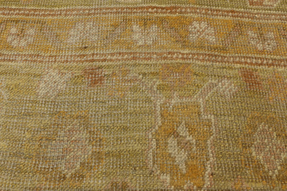 9 x 13 - Brown Antique Turkish Oushak Rug - 73138
