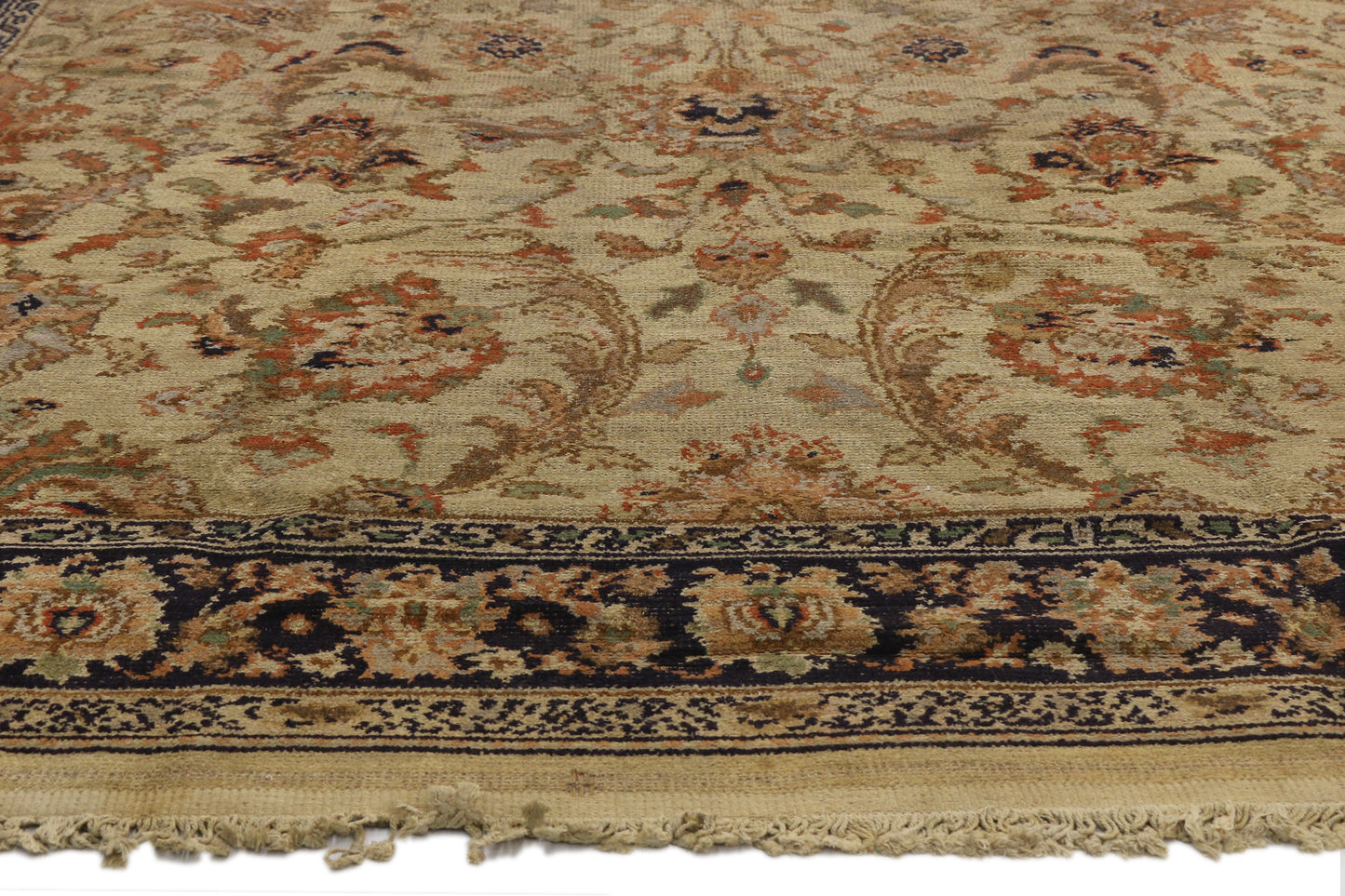 8 x 11 - Beige Antique European Rug - 73196