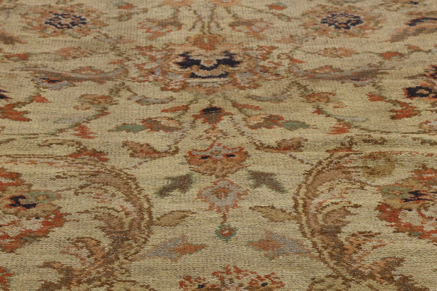 8 x 11 - Beige Antique European Rug - 73196
