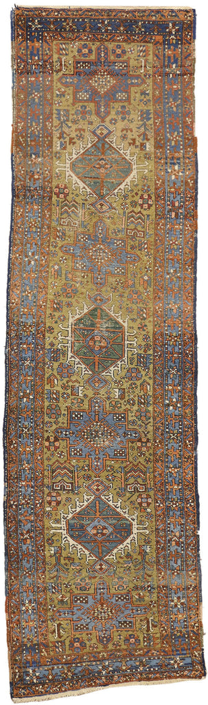 3 x 10 Antique Persian Heriz Rug 73237