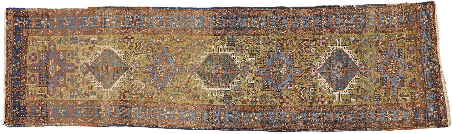 3 x 10 Antique Persian Heriz Rug 73237