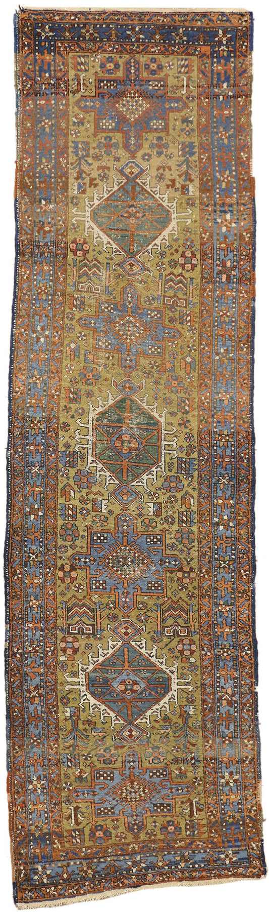 3 x 10 Antique Persian Heriz Rug 73237