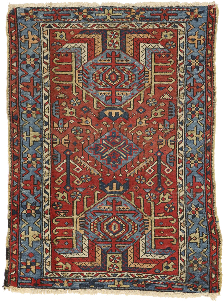 3 x 4 - Red Antique Persian Heriz Rug - 73317