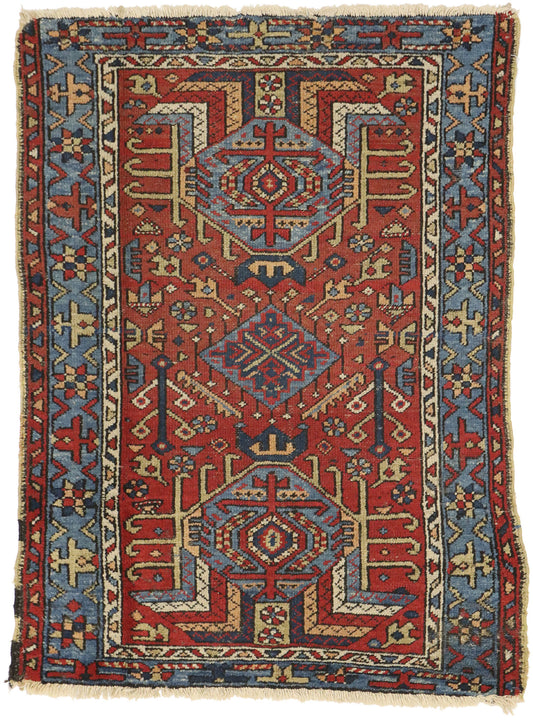 3 x 4 - Red Antique Persian Heriz Rug - 73317