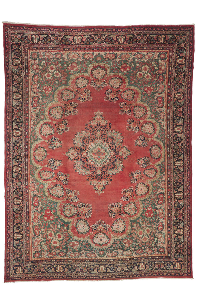 11 x 15 - Red Antique Persian Mahal Rug - 73370