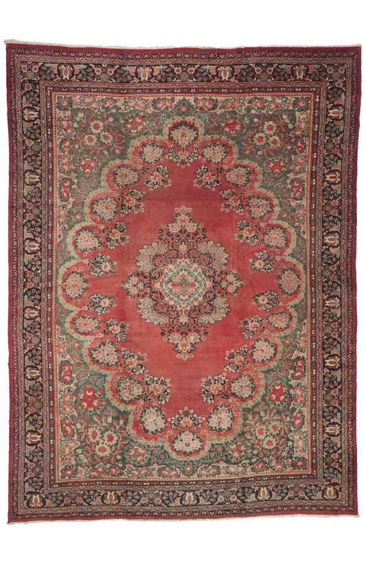 11 x 15 - Red Antique Persian Mahal Rug - 73370