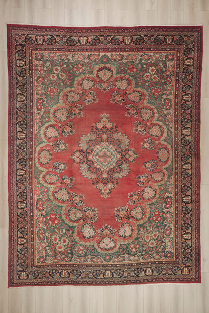 11 x 15 - Red Antique Persian Mahal Rug - 73370