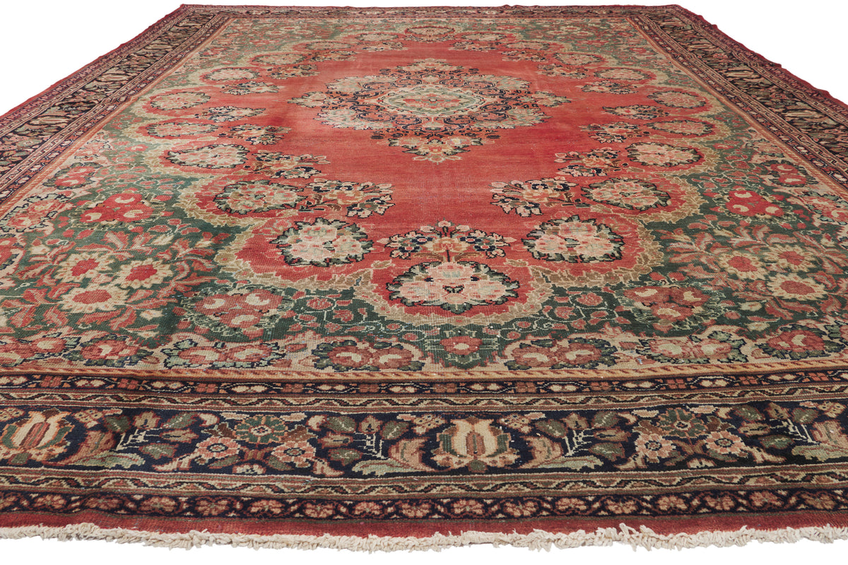 11 x 15 - Red Antique Persian Mahal Rug - 73370