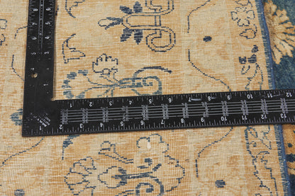 9 x 12 - Navy Blue Antique Persian Kerman Rug - 73375