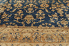 9 x 12 - Navy Blue Antique Persian Kerman Rug - 73375