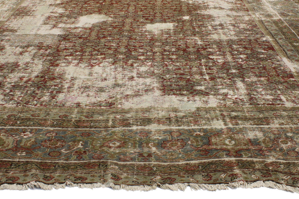 13 x 18 - Red Antique Persian Sultanabad Rug - 73485