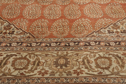 10 x 12 - Brown Antique Persian Tabriz Rug - 73538