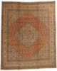 10 x 12 - Brown Antique Persian Tabriz Rug - 73538