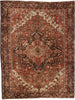 10 x 13 - Rust Vintage Persian Heriz Rug - 73720