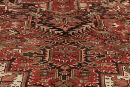 10 x 13 - Rust Vintage Persian Heriz Rug - 73720