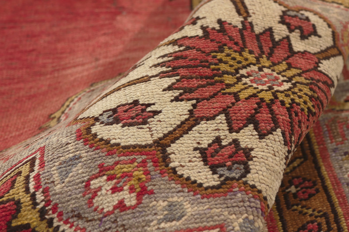 5 x 11 - Red Vintage Turkish Oushak Rug - 73753