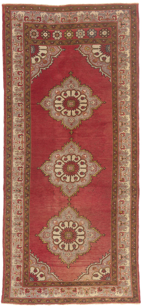 5 x 11 - Red Vintage Turkish Oushak Rug - 73753