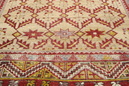 5 x 12 - Red Vintage Turkish Oushak Rug - 73773