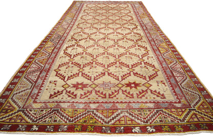 5 x 12 - Red Vintage Turkish Oushak Rug - 73773