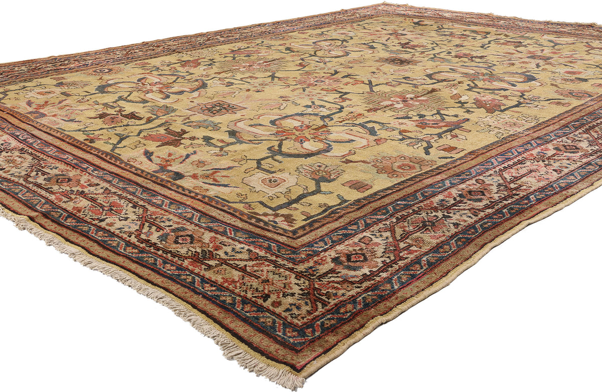 10 x 13 - Brown Antique Persian Sultanabad Rug - 73833