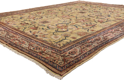 10 x 13 - Brown Antique Persian Sultanabad Rug - 73833