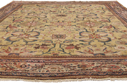 10 x 13 - Brown Antique Persian Sultanabad Rug - 73833