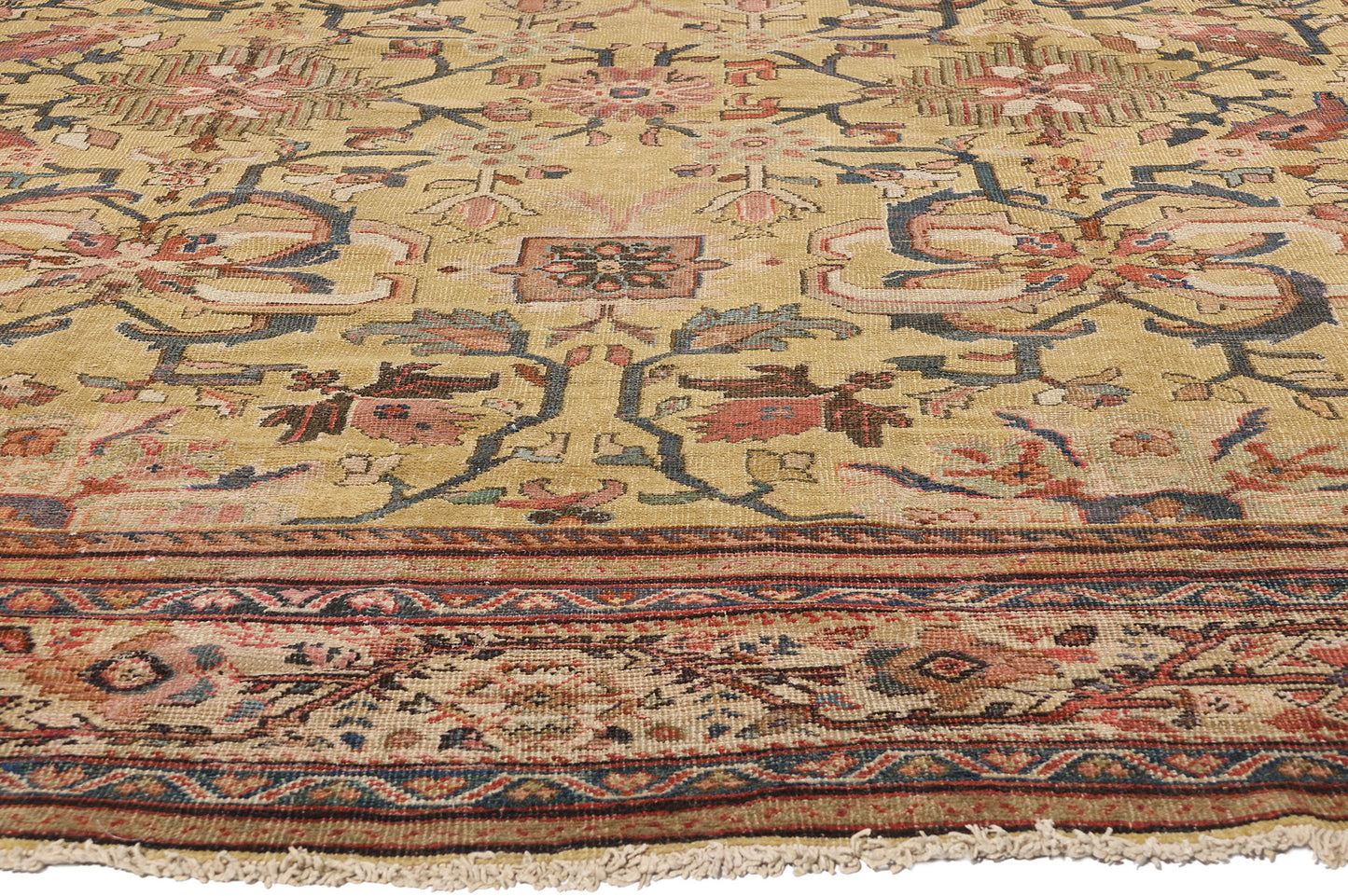 10 x 13 - Brown Antique Persian Sultanabad Rug - 73833