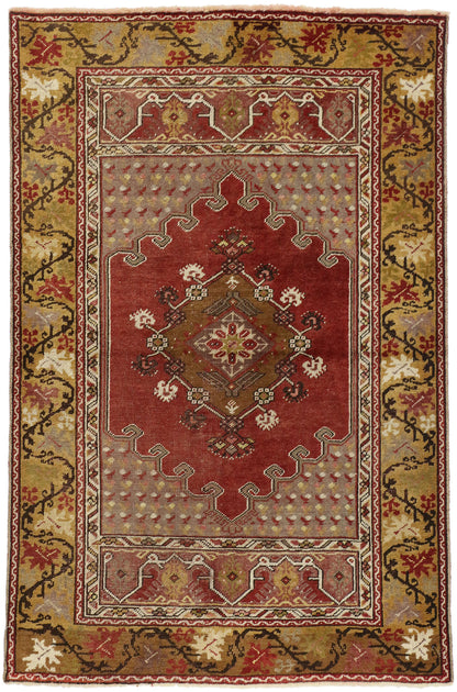 3 x 5 Vintage Turkish Oushak Rug 73859