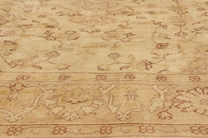 10 x 14 - Gold Antique Turkish Oushak Rug - 74056