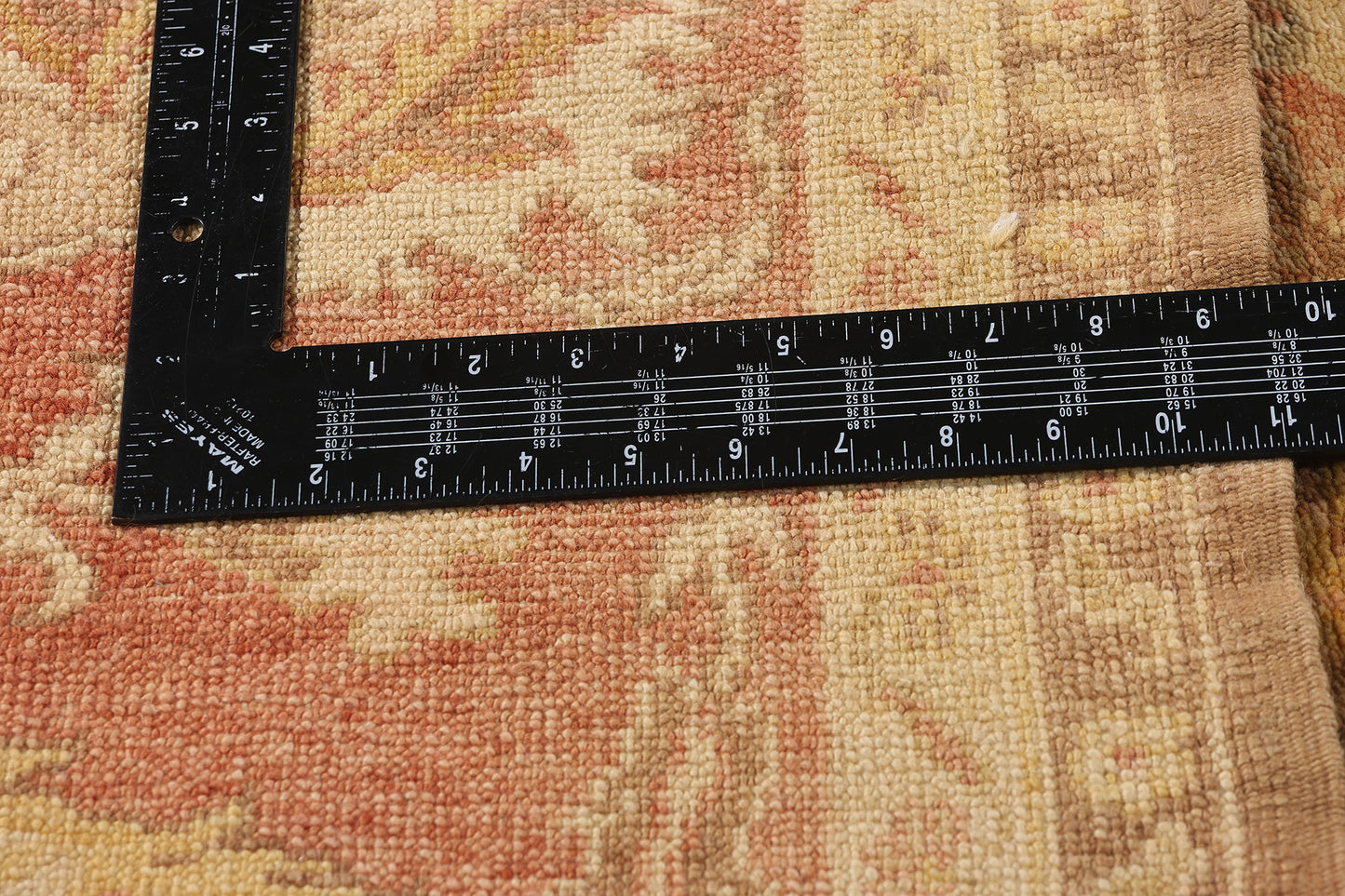 9 x 12 - Brown Vintage Turkish Oushak Rug - 74064