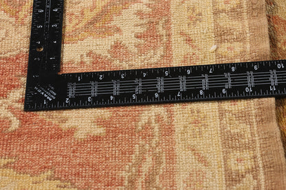 9 x 12 - Brown Vintage Turkish Oushak Rug - 74064