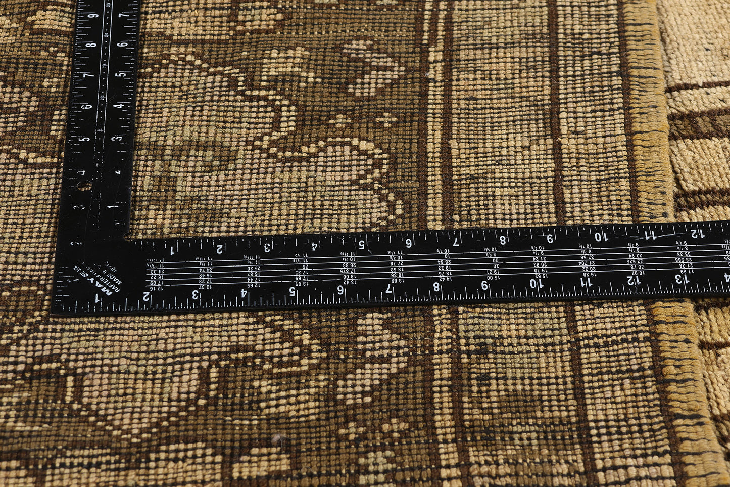 8 x 12 - Brown Vintage Turkish Oushak Rug - 74073