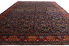 12 x 18 - Navy Blue Antique Persian Bijar Rug - 74205