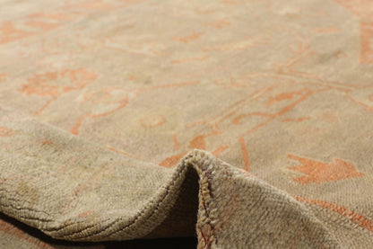 15 x 17 - Tan Antique Turkish Oushak Rug - 74255