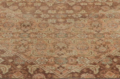 9 x 13 - Brown Antique Persian Tabriz Rug - 74327