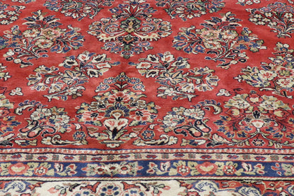 12 x 23 - Red Antique Persian Sarouk Rug - 74401